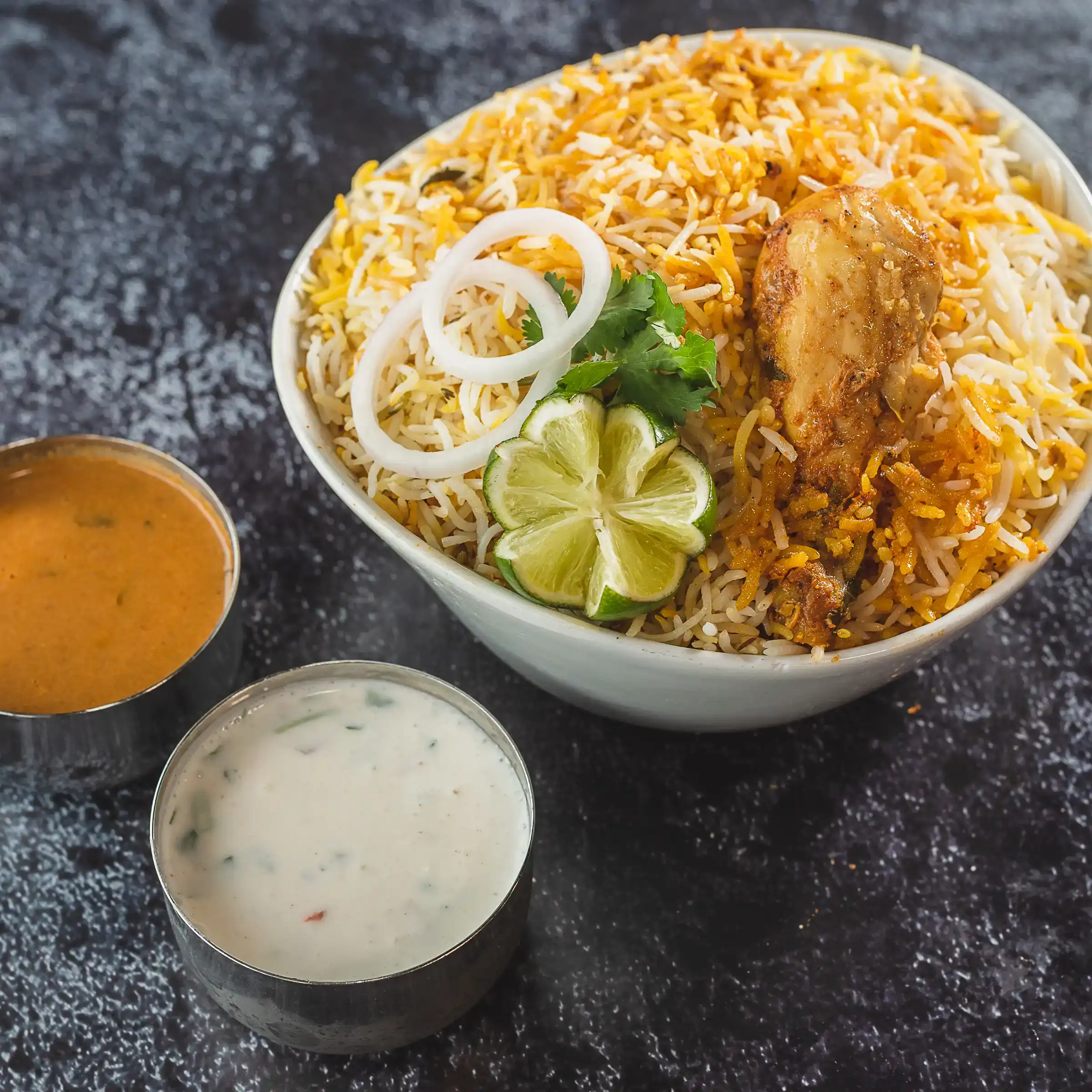 Chicken Dum Biryani at Naga's South Indian Cuisine 